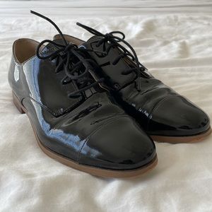 Michael Kors Patent Black Oxford Shoes - Size 7
